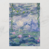 フローラスイリズモネ絵画のエレガントな結婚式 招待状 (裏面)