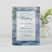 フローラスイリズモネ絵画のエレガントな結婚式 招待状 (スタンド正面)