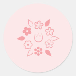 フローラスイートキャンディピンク春花 ラウンドシール