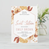 フローラスイート16誕生日招待状 シーズンカード (スタンド正面)