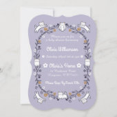 フローラスウィートリトル子猫キットンベビーシャワー 招待状 (正面)