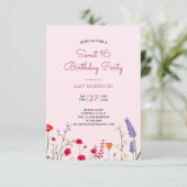 フローラスウィート16バースデーパーティー 招待状 (スタンド正面)