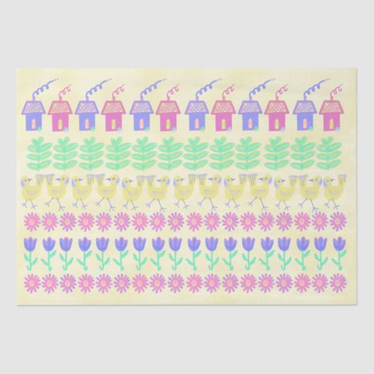 フローラスウェーデンチキンと木 薄葉紙 (正面)