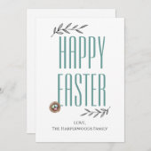 フローラスエレガントクリプト復活祭ファミリーイースター卵 シーズンカード (正面/裏面)