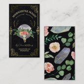 フローラスカルとムーンブラック魔法 名刺 (正面/裏面)