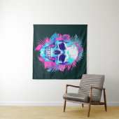 フローラスカルの気化波スタイル タペストリー (インサイチュ(横))