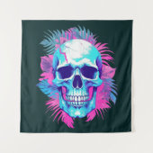 フローラスカルの気化波スタイル タペストリー (正面)