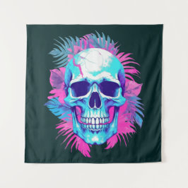 フローラスカルの気化波スタイル タペストリー