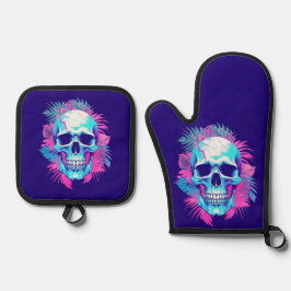 フローラスカルの気化波スタイル 鍋つかみ&鍋敷きセット