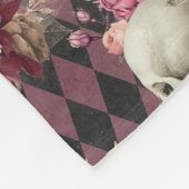 フローラスカルカスタム フリースブランケット (角)