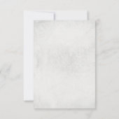 フローラスカルゴシックハロウィンウェディングRSVPカード 出欠カード (裏面)