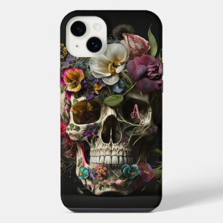 フローラスカルゴシック異教のモノグラム iPhone 14 PLUSケース