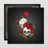 フローラスカルディアデロスムエルトスパーティの招待状 招待状 (正面/裏面)