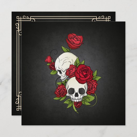 フローラスカルディアデロスムエルトスパーティの招待状 招待状 (正面/裏面)