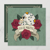 フローラスカルディアデロスムエルトスパーティの招待状 招待状 (正面/裏面)