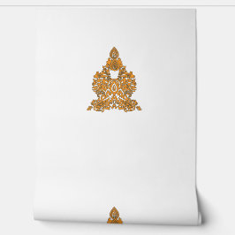 フローラスカルデザイン | ゴシック様式の赤い黒いアートパターン 壁紙