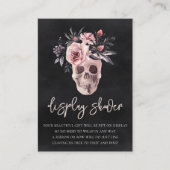 フローラスカルハロウィンディスプレイシャワー エンクロージャーカード (正面)