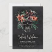 フローラスカルハロウィーンカクテル&コスチュームパーティー 招待状 (正面)