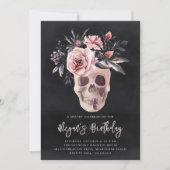 フローラスカルハロウィーン誕生日パーティー 招待状 (正面)