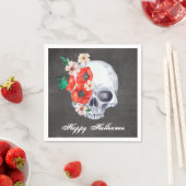 フローラスカルハロウィーン スタンダードカクテルナプキン (インサイチュ)