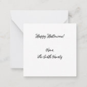 フローラスカルハロウィーン ノートカード (裏面)