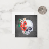 フローラスカルハロウィーン ノートカード (正面/裏面インサイチュ)