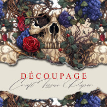 フローラスカルバラブルーフラワーゴシック