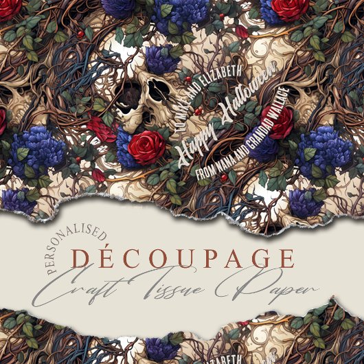 フローラスカルバラブルーフラワーゴシック 薄葉紙