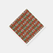 フローラスカルパターン スタンダードカクテルナプキン (角)