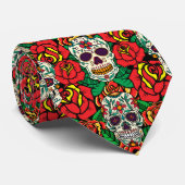 フローラスカルパターン ネクタイ (ロール)