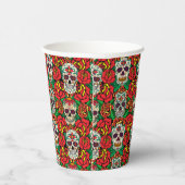 フローラスカルパターン 紙コップ (右)
