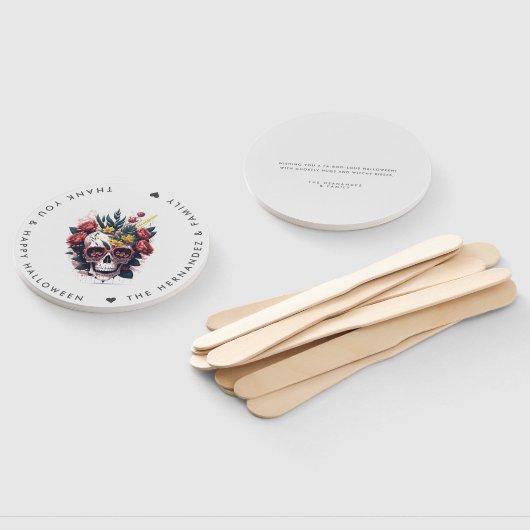 フローラスカルファミリ名ハローウィンパーティ ハンドファン (組立なし)