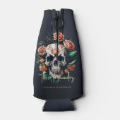 フローラスカルモノグラムファミリー名ハロウィーン ボトルクーラー (裏面)