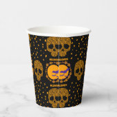フローラスカル不気味不気味ハロウィーン 紙コップ (右)