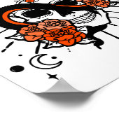 フローラスカル及びドレープ蛇 ポスター (角)