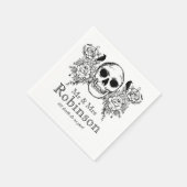 フローラスカル死ぬまで私たち分けナプキン スタンダードカクテルナプキン (角)