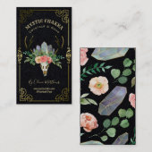 フローラスカル結晶及び宝石ビジネスカード 名刺 (正面/裏面)