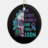 フローラスカル自殺認識度精神衛生 セラミックオーナメント (左)