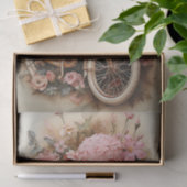 フローラスカル自転車の水の色のデコパージュ 薄葉紙 (ギフト)