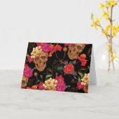 フローラスカル カード (黄色い花)