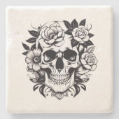 フローラスカル ストーンコースター (正面)