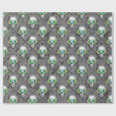 フローラスカル ラッピングペーパー (フラット)