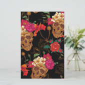 フローラスカル 便箋 (スタンド正面)