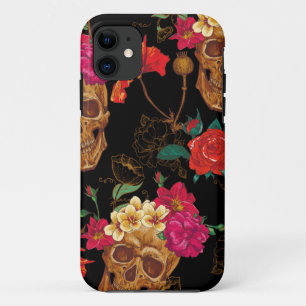 フローラスカル iPhone 11 ケース
