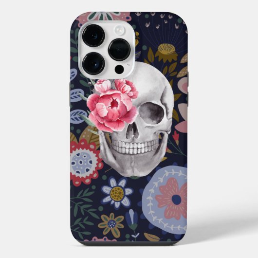 フローラスカル iPhoneケース (裏面)