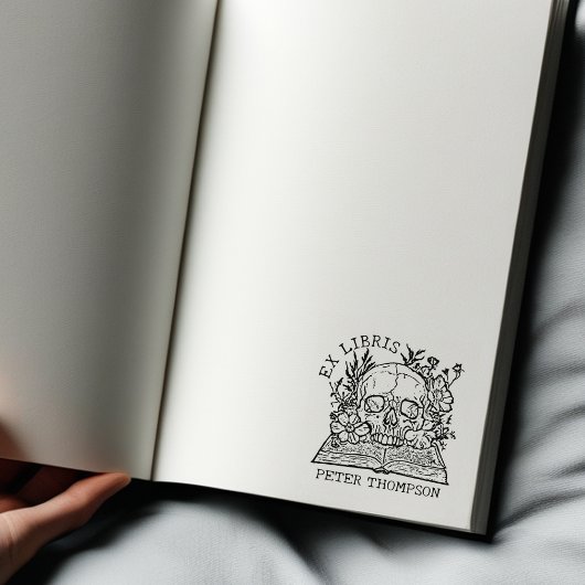 フローラスカルExライブラリ図書室 ラバースタンプ