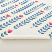 フローラスカンジナビア幾何学レトロ壁紙 シェルパブランケット (3/4)