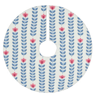 フローラスカンジナビア幾何学レトロ壁紙 ブラッシュドポリエステルツリースカート