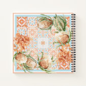 フローラスカーフデザイン ノートブック (裏面)