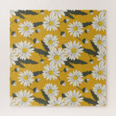 フローラスカーフデザイン、ヴィンテージ背景。 ジグソーパズル (横)